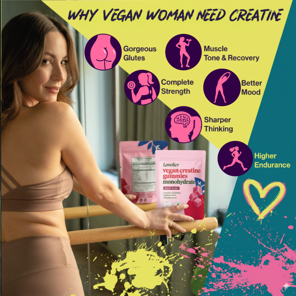 Lovelier Vegan Creatine Gummies (3 month supply)
