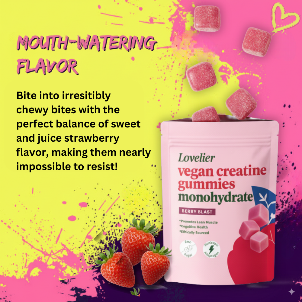 Lovelier Vegan Creatine Gummies (3 month supply)