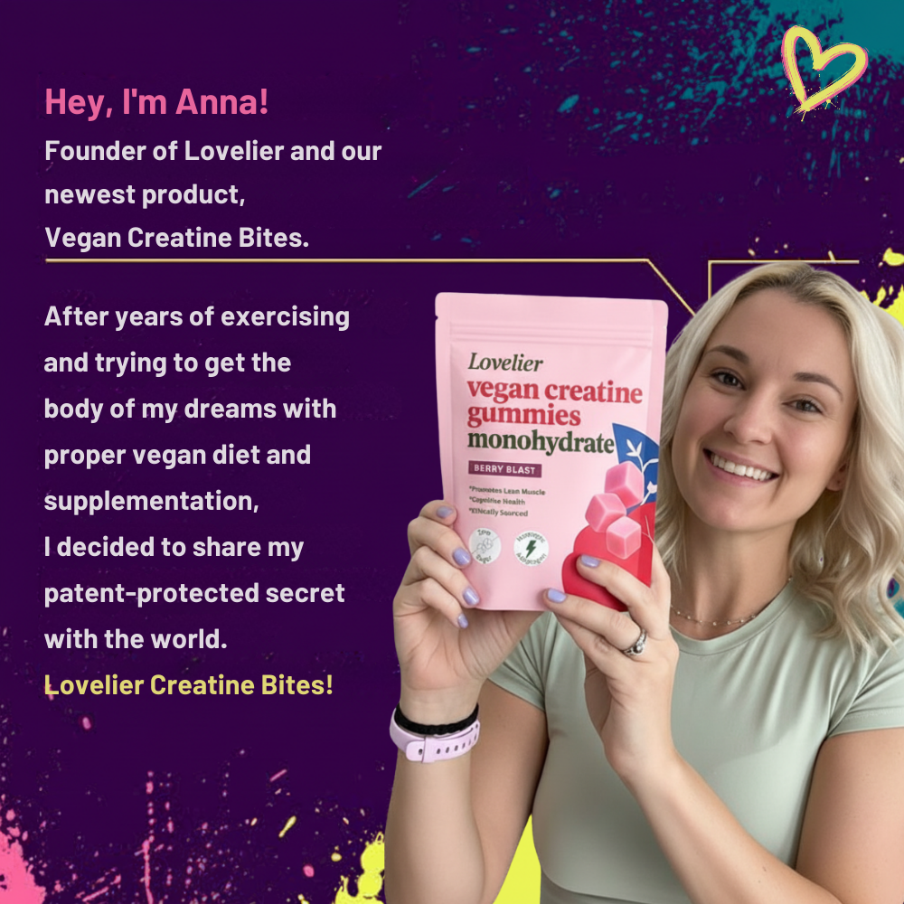 Lovelier Vegan Creatine Gummies (3 month supply)