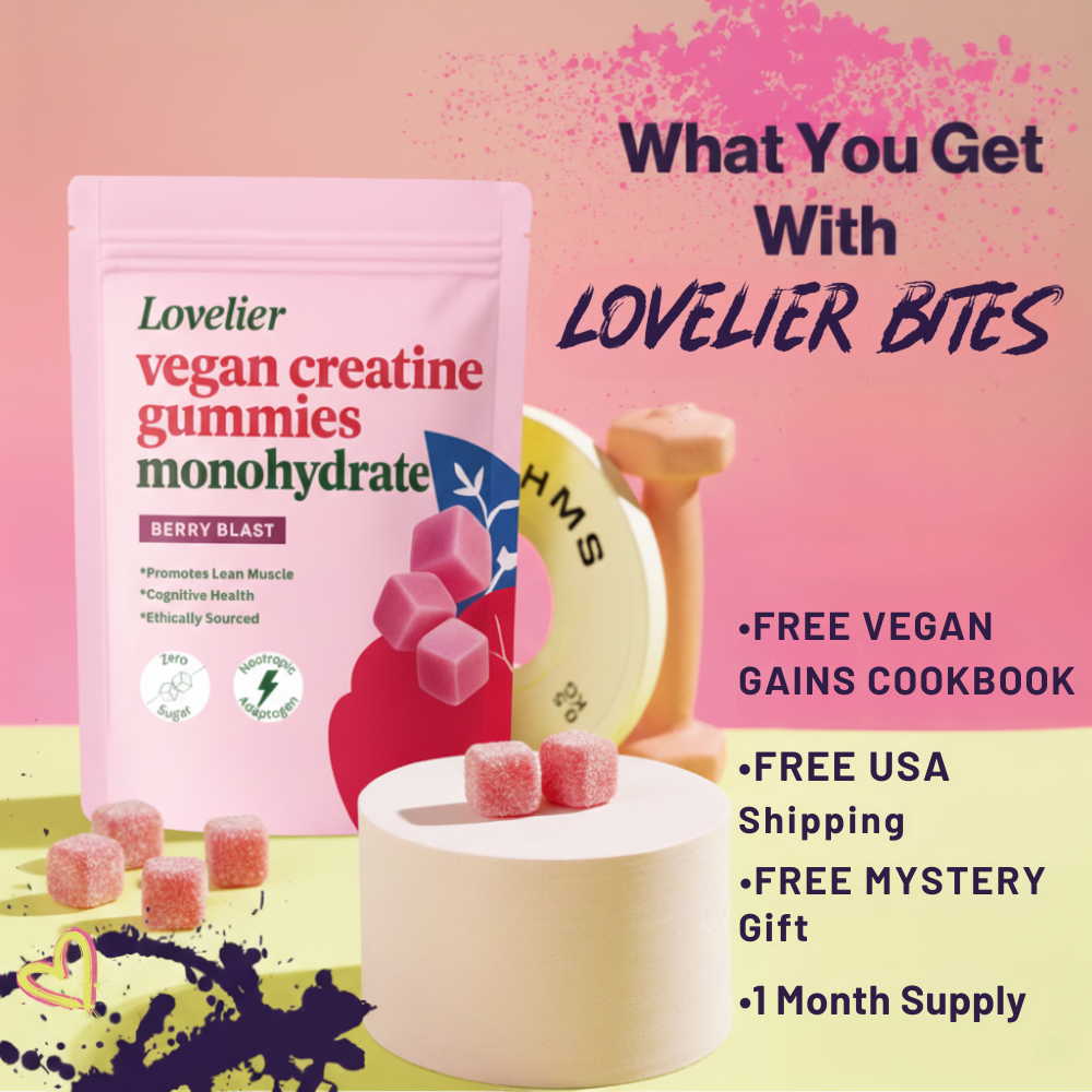 Lovelier Vegan Creatine Gummies (3 month supply)