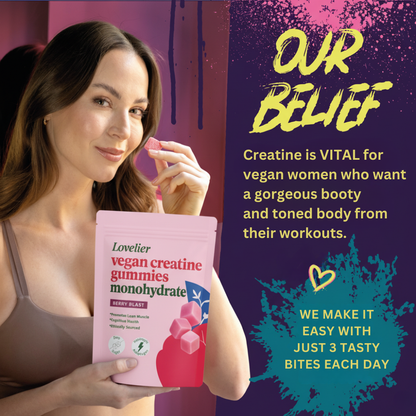 Lovelier Vegan Creatine Gummies (3 month supply)