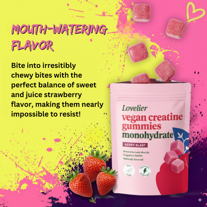 Lovelier Vegan Creatine Gummies (3 month supply)